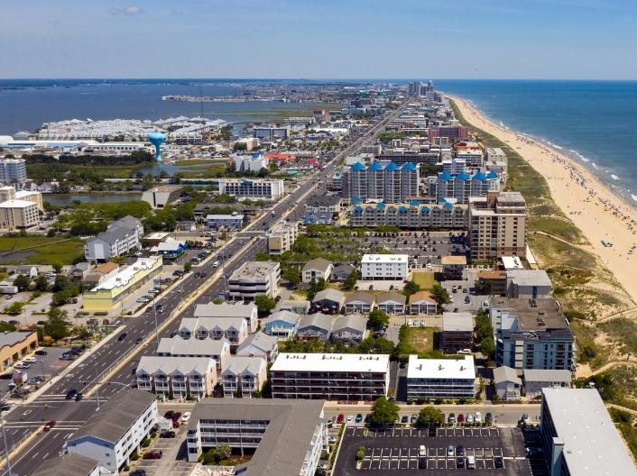Ocean City, Maryland aerial view