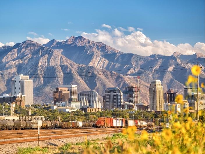 View of downtown Salt Lake City, Utah