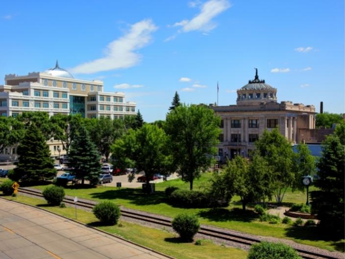 view of buildings in North Dakota