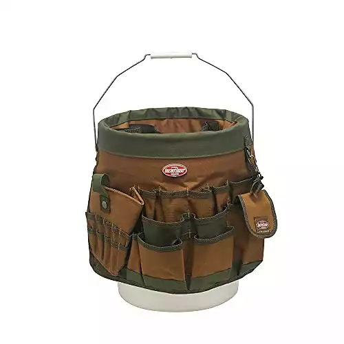 BucketBoss 5 Gallon Bucket Canvas Tool Holder and Organizer
