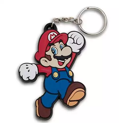Super Mario Bros Rubber Keychain