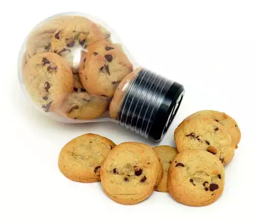 Giant Light Bulb Filled With Chocolate Chip Cookies