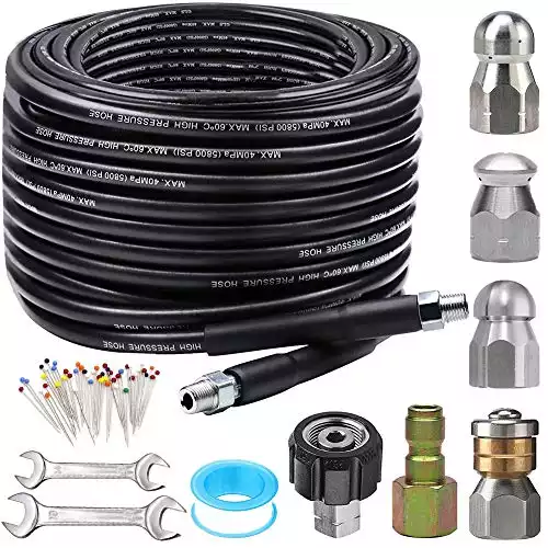 Sewer Jetter Kit for Pressure Washer 100FT