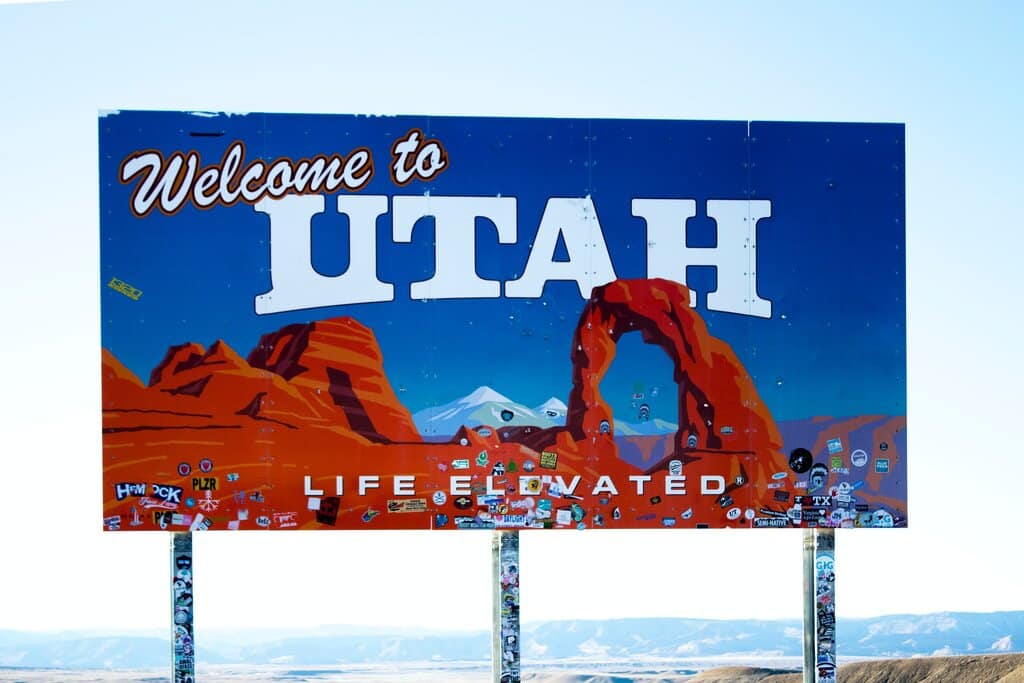 Welcome to Utah billboard